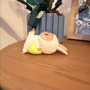 Plush Sloth Toy for Small Pets - Cream and Green